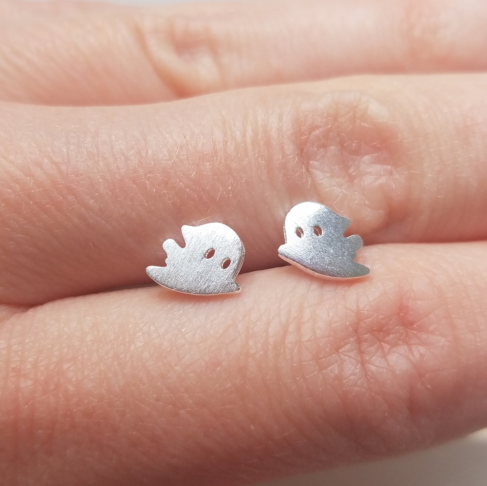Ghost stud earrings